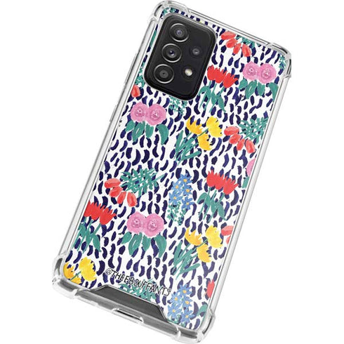 Bouffants and Broken Hearts Bouquets Print Galaxy A72 5G Clear Case